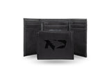 North Dakota Fighting Hawks Laser Engraved Trifold Wallet