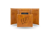 Wisconsin Badgers Laser Engraved Trifold Wallet