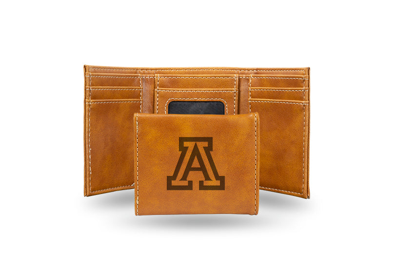 Arizona Wildcats Laser Engraved Trifold Wallet