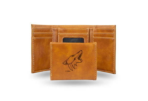 Arizona Coyotes Laser Engraved Trifold Wallet