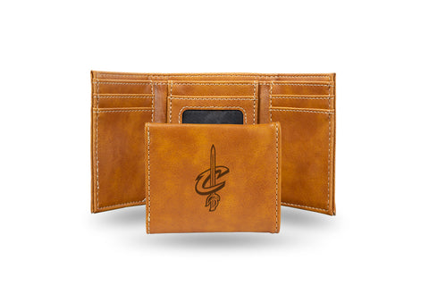 Cleveland Cavaliers Laser Engraved Trifold Wallet