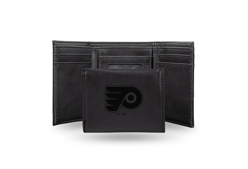 Philadelphia Flyers Laser Engraved Trifold Wallet