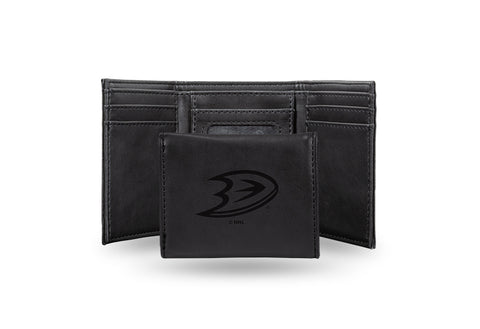Anaheim Mighty Ducks Laser Engraved Trifold Wallet