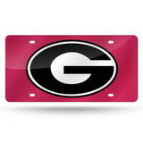 Georgia Bulldogs Laser Cut License Tag