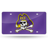 East Carolina Pirates Laser Cut License Tag