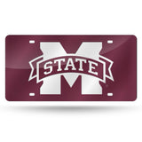 Mississippi State Bulldogs Laser Cut License Tag