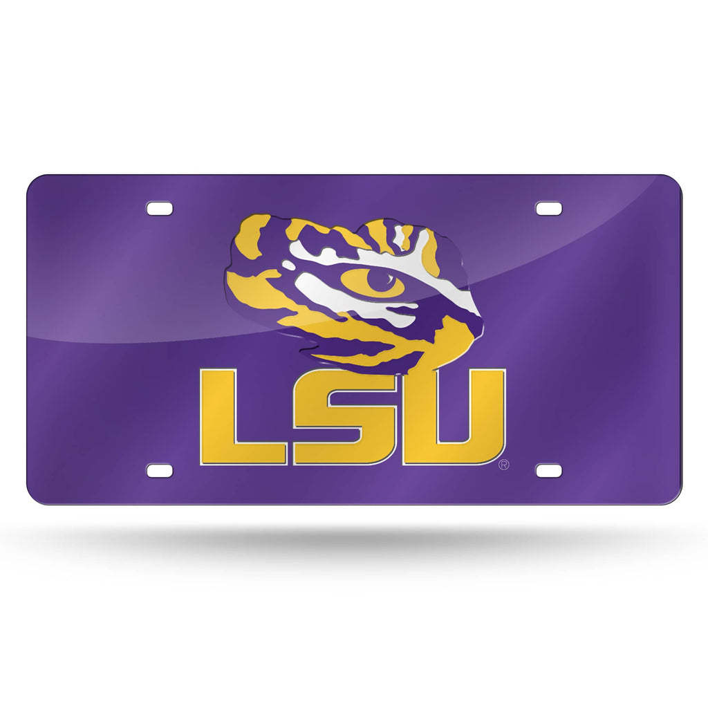 LSU Tigers Laser Cut License Tag