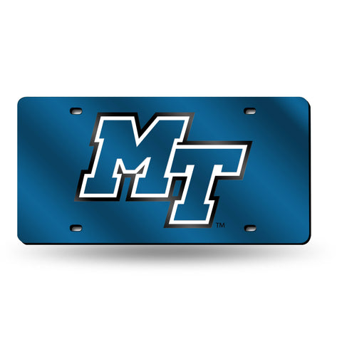 Middle Tennessee State Blue Raiders Laser Cut License Tag