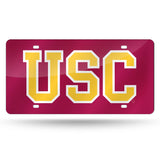 Southern California Trojans Laser Cut License Tag