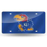 Kansas Jayhawks Laser Cut License Tag