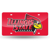 Illinois State Redbirds Laser Cut License Tag
