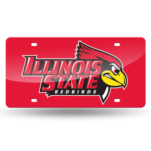 Illinois State Redbirds Laser Cut License Tag