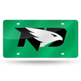 North Dakota Fighting Hawks Laser Cut License Tag
