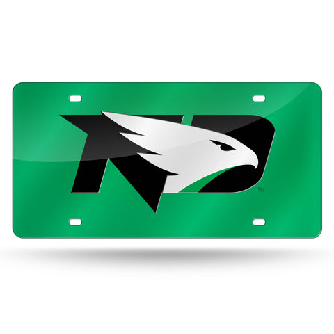 North Dakota Fighting Hawks Laser Cut License Tag
