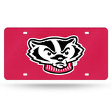 Wisconsin Badgers Laser Cut License Tag