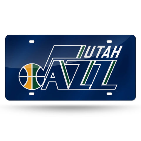 Utah Jazz Laser Cut License Tag