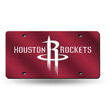 Houston Rockets Laser Cut License Tag