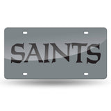 New Orleans Saints Laser Cut License Tag