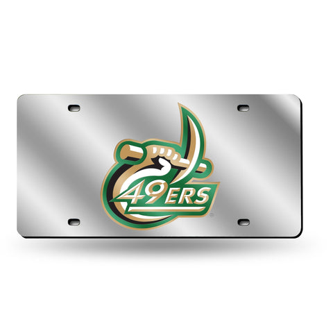 North Carolina-Charlotte 49ers Laser Cut License Tag (Silver Packaged)