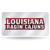 Louisiana Ragin' Cajuns Laser Cut License Tag