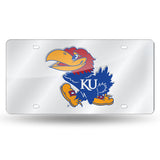 Kansas Jayhawks Laser Cut License Tag