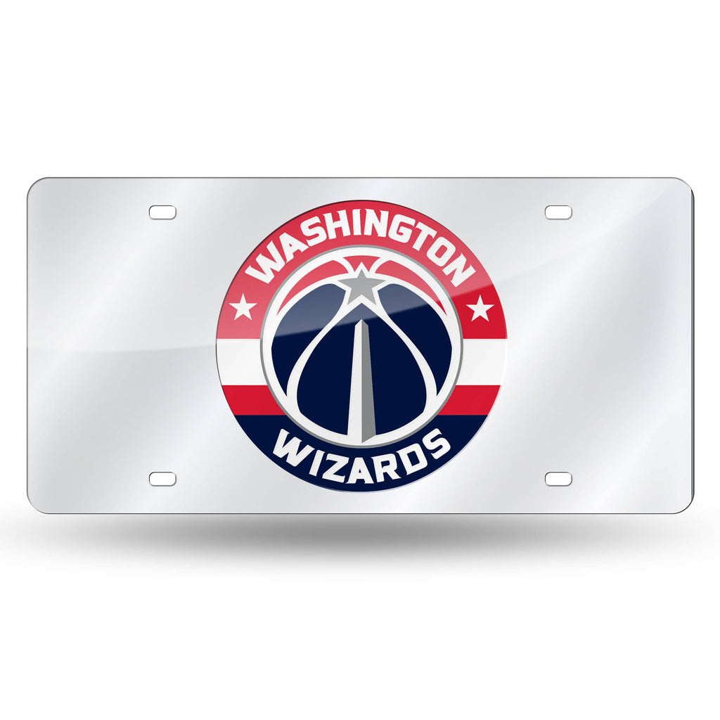 Washington Wizards Laser Cut License Tag - Silver Packaged