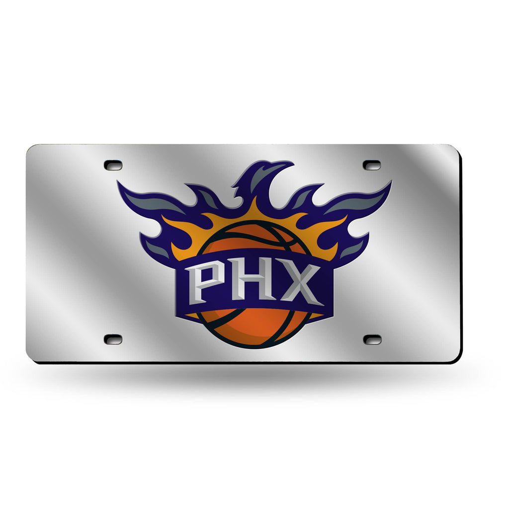 Phoenix Suns Laser Cut License Tag - Silver Packaged