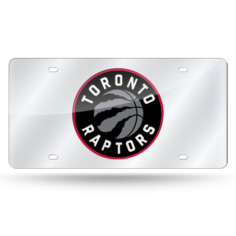 Toronto Raptors Laser Cut License Tag - Silver Packaged