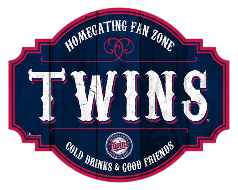 Minnesota Twins Sign Wood 12 Inch Homegating Tavern