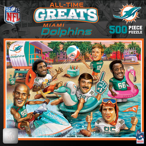 Miami Dolphins Puzzle 500 Piece All Time Greats