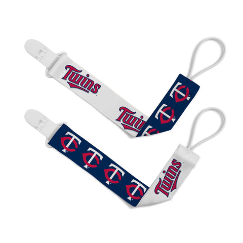Minnesota Twins Pacifier Clips 2 Pack