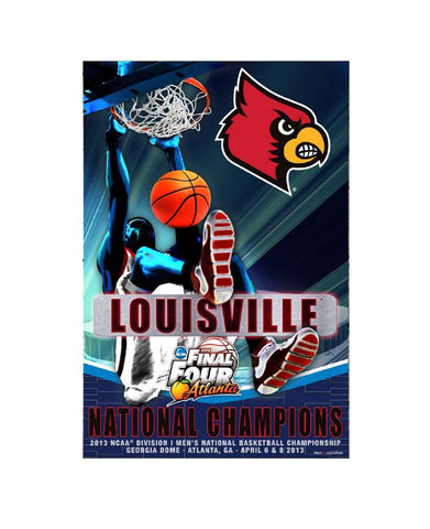 Louisville Cardinals POSTER 2013 NCAA BKB NATIONAL CO