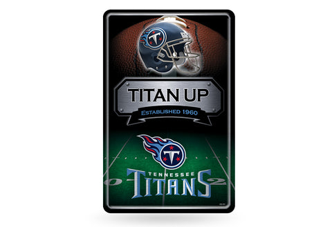Tennessee Titans Large Metal Sign