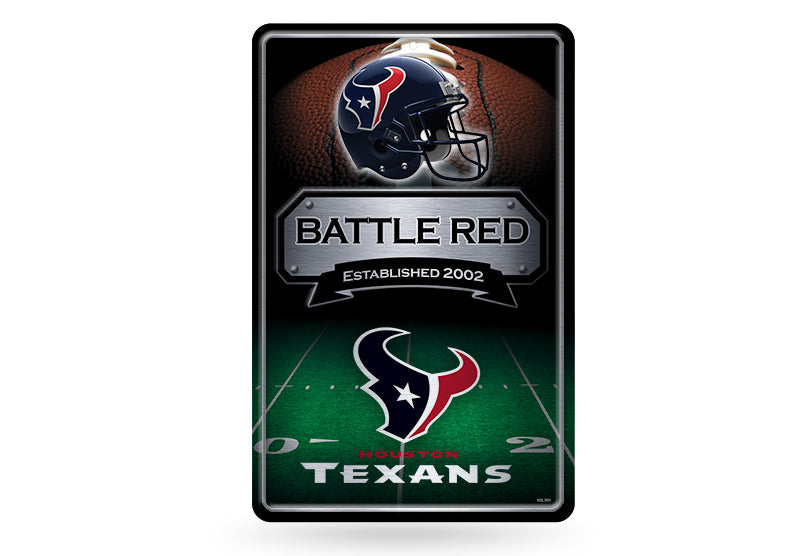 Houston Texans Large Metal Sign