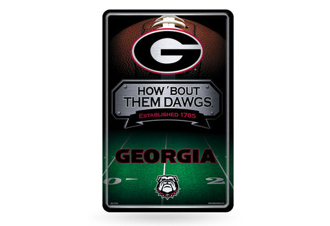 Georgia Bulldogs Large Metal Sign