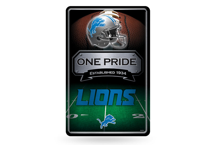 Detroit Lions Large Metal Sign