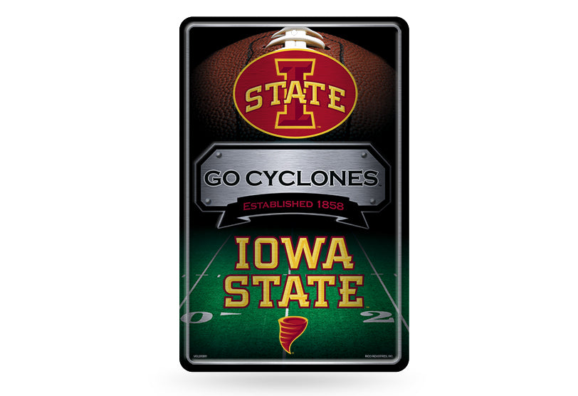 Iowa State Cyclones Large Metal Sign