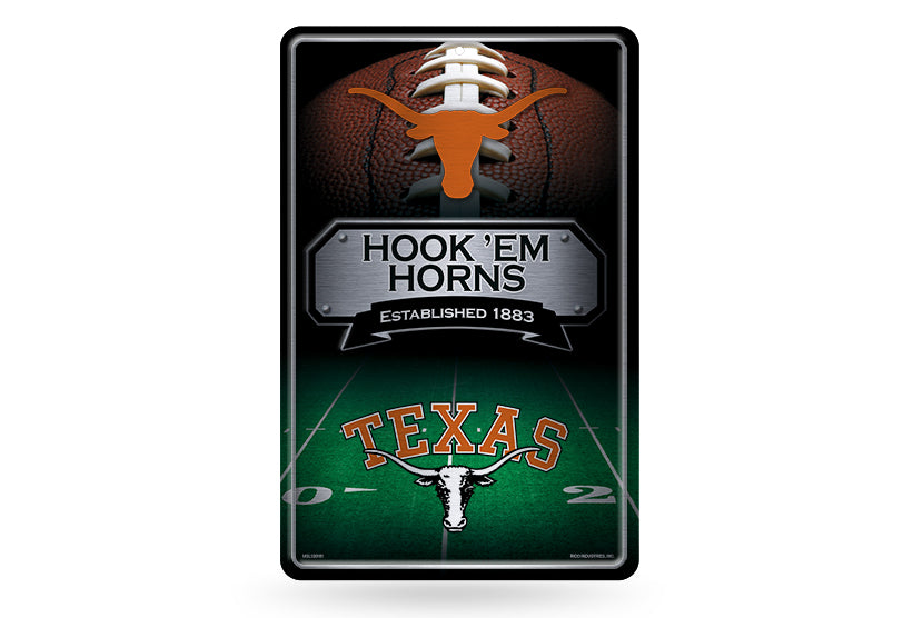 Texas Longhorns Large Metal Sign