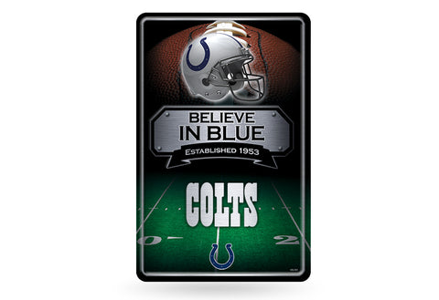 Indianapolis Colts Large Metal Sign