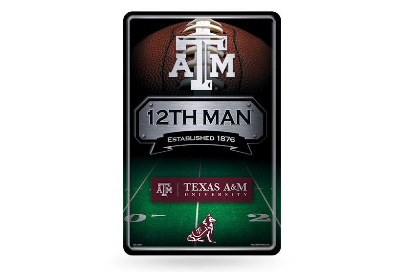 Texas A&M Aggies Large Metal Sign