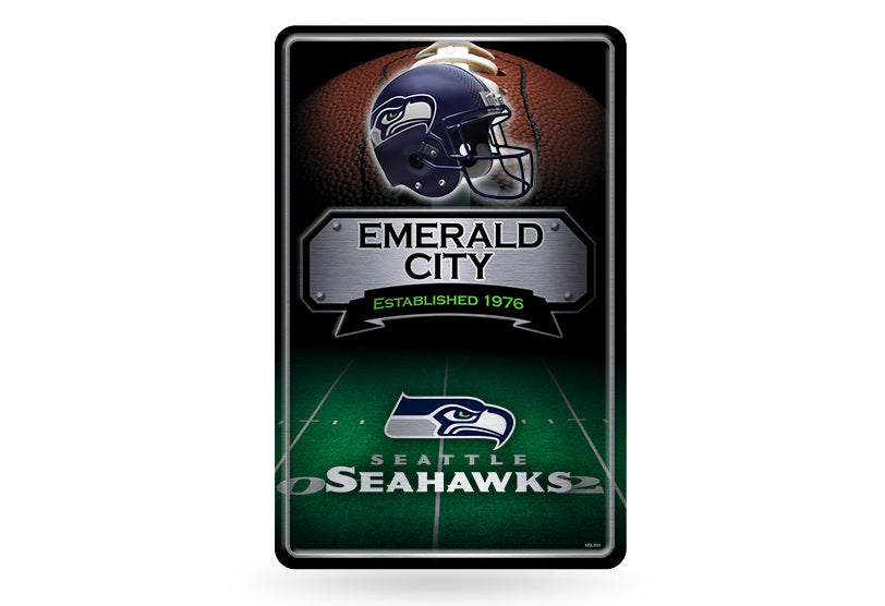 Seattle Seahawks Large Metal Sign