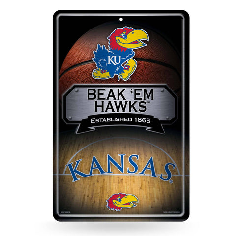 Kansas Jayhawks Large Metal Sign