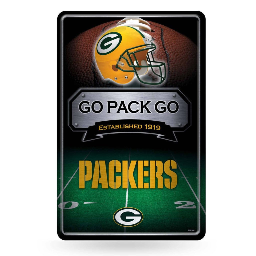 Packer Fan Signs Green Bay Packers Large Metal Sign – Fan Shop HQ