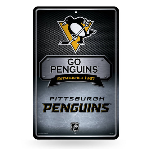 Pittsburgh Penguins Large Metal Sign