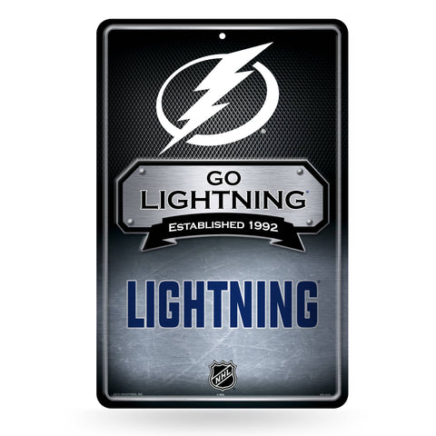 Tampa Bay Lightning Large Metal Sign