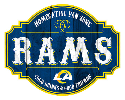 Los Angeles Rams Sign Wood 12 Inch Homegating Tavern