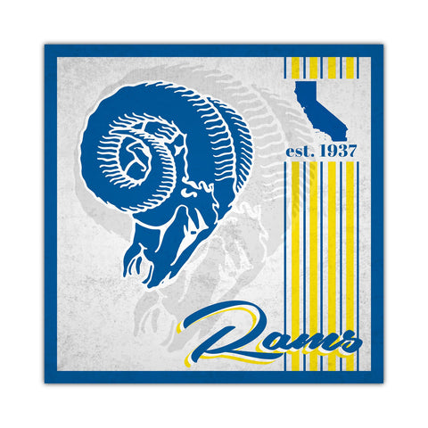 Los Angeles Rams Sign Wood 10x10 Album Design
