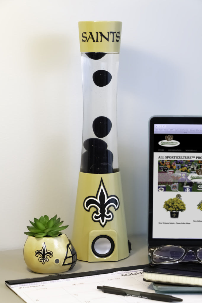 New Orleans Saints Magma Lamp Bluetooth Speaker