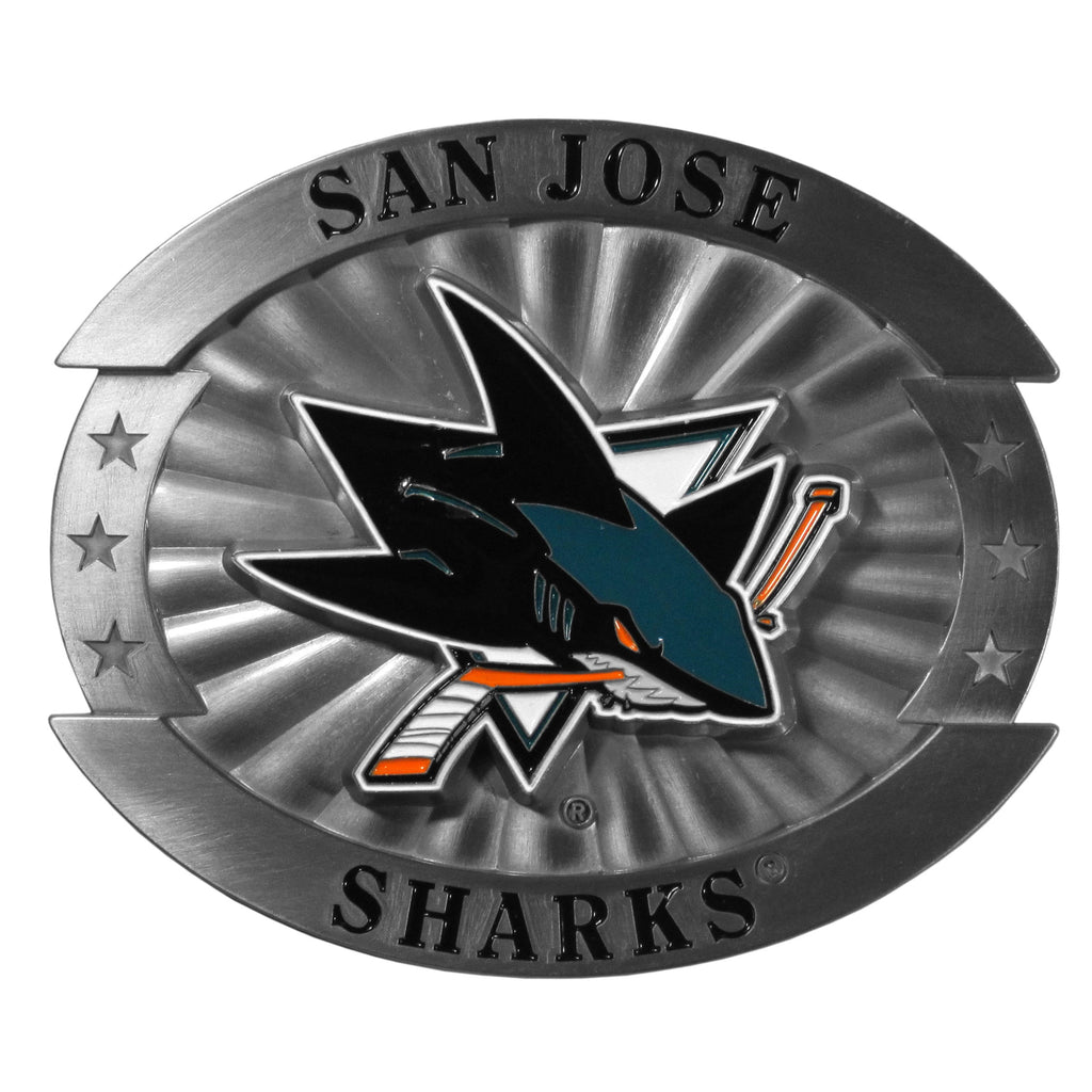 San Jose Sharks   Oversized Belt Buckle 