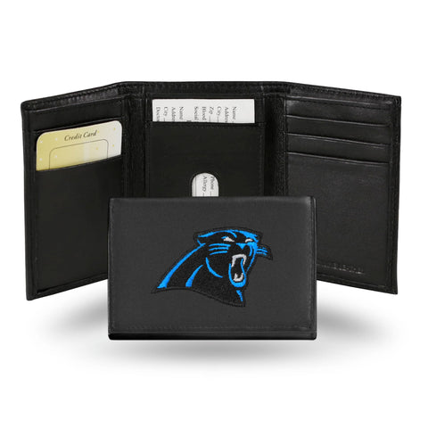 Carolina Panthers Trifold Wallet - Embroidered